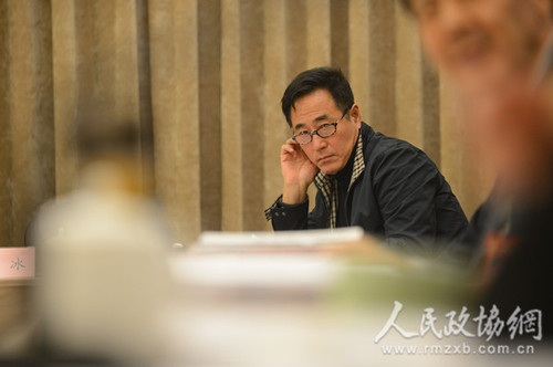 楊立新委員在小組會上認(rèn)真聽會_副本