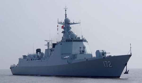 資料圖：中國海軍新型導彈驅逐艦