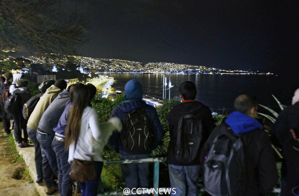 智利地震引發(fā)巨浪抵達(dá)海岸 沿海居民緊急撤離3