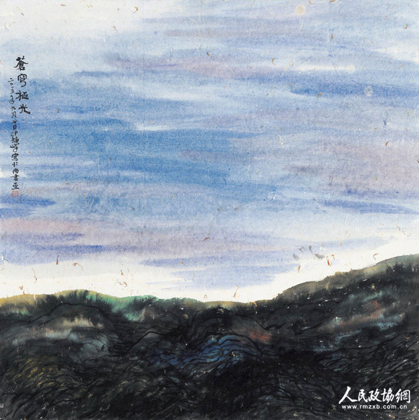 20  邵曉峰《蒼穹極光》，69.5cm×69.5cm，2015年_副本