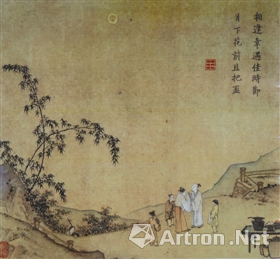 書畫收藏與鑒賞：馬遠(yuǎn)《月下把杯圖》 