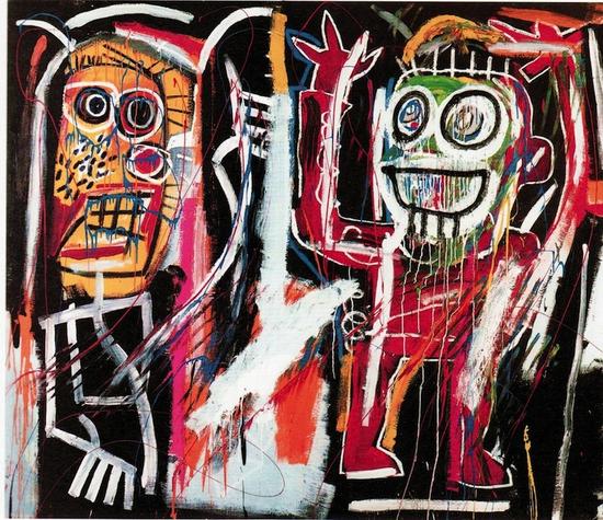 讓-米歇爾·巴斯奎特（Jean-Michel Basquiat），《Dustheads》，1982 圖片：Courtesy Christie`s