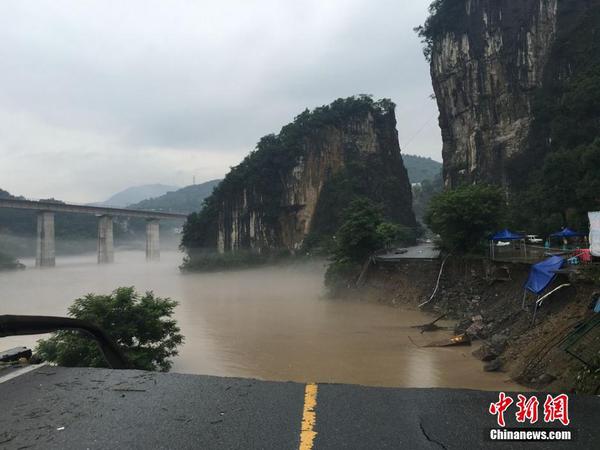 四川敘永遭遇58年來(lái)最大洪水