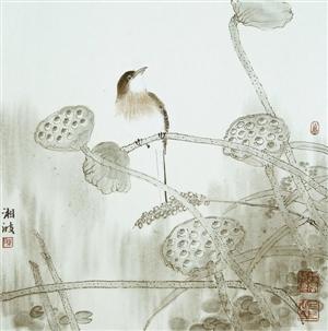 藝術(shù)家把自己的作品帶到雅集活動(dòng)現(xiàn)場(chǎng)展示。