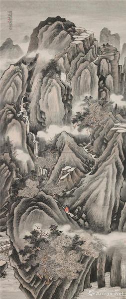 附圖10、金城 山水圖 鏡心