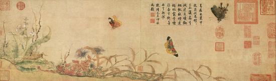 趙昌《寫生蛺蝶圖》（北宋）