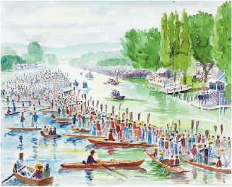英國(guó)皇家百年船會(huì)（紙本水彩）  司徒安