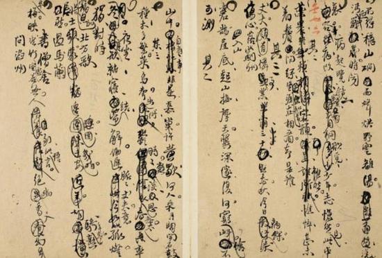 王鐸《行書(shū)詩(shī)文稿》，成交價(jià)：655.5萬(wàn)元，圖片來(lái)源：中國(guó)嘉德