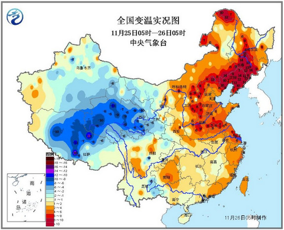 中國(guó)大范圍寒潮過(guò)程結(jié)束東北、華北等地升溫明顯