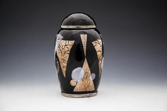 法國(guó)琺瑯精品：銅胎琺瑯釉花瓶（二）