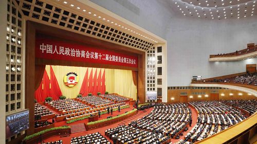 3月3日，中國(guó)人民政治協(xié)商會(huì)議第十二屆全國(guó)委員會(huì)第五次會(huì)議在北京人民大會(huì)堂開(kāi)幕。 新華社記者 楊宗友 攝