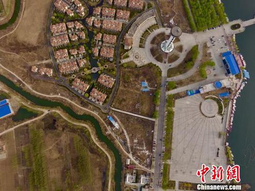 雄安新區(qū)白洋淀畔航拍 圖為雄縣碼頭 張帆 攝