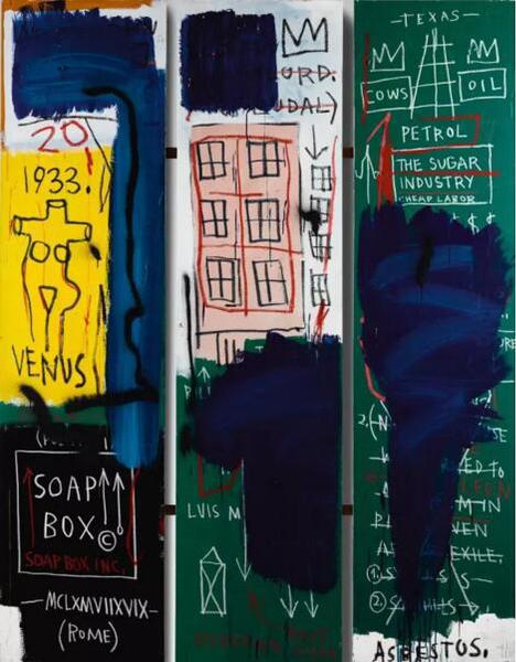 讓·米切爾·巴斯奎特 （Jean-Michel Basquiat）《無(wú)題》估價(jià)： 4,000,000 — 6,000,000 英鎊

成交價(jià)：6,492,500 英鎊