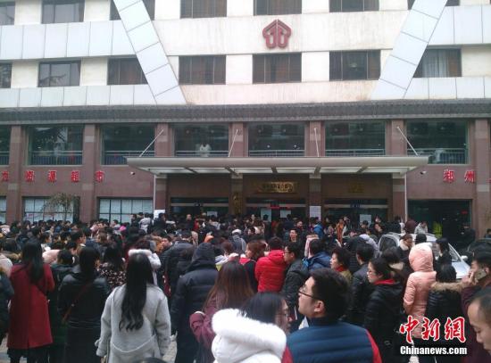 資料圖：來自河南全省的上千名求職者應(yīng)聘河南自貿(mào)區(qū)鄭州片區(qū)綜合服務(wù)中心144名窗口服務(wù)人員。 韓章云 攝