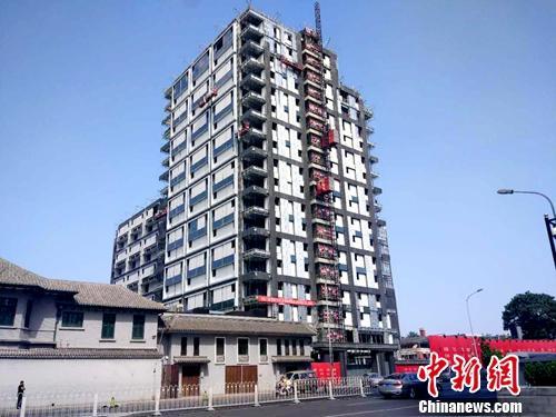 北京一處正在建設(shè)的樓房。<a target='_blank' href='http://www.chinanews.com/' >中新網(wǎng)</a>記者 李金磊 攝