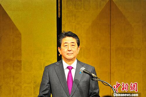 日本首相安倍晉三。 <a target='_blank' href='http://www.chinanews.com/'>中新社</a>記者 呂少威 攝