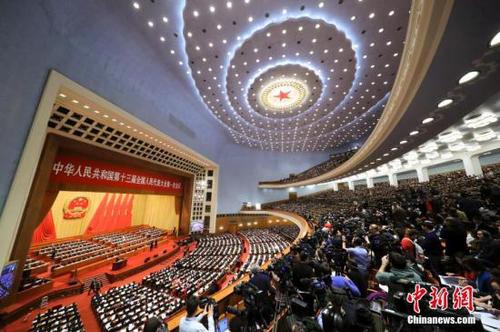 3月5日，十三屆全國人大一次會議在北京開幕。<a target='_blank' href='http://www.chinanews.com/'>中新社</a>記者 杜洋 攝