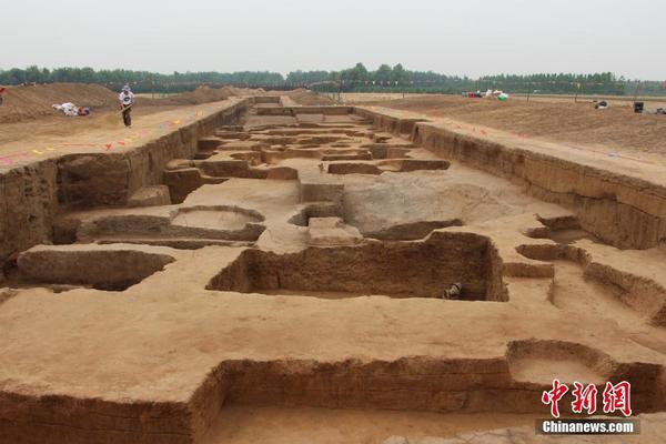 山東章丘焦家遺址考古工地現(xiàn)場圖。趙曉　攝