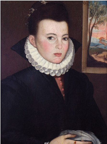 比利時弗拉芒畫派 侯爵夫人 l57×42cm 16世紀(jì)