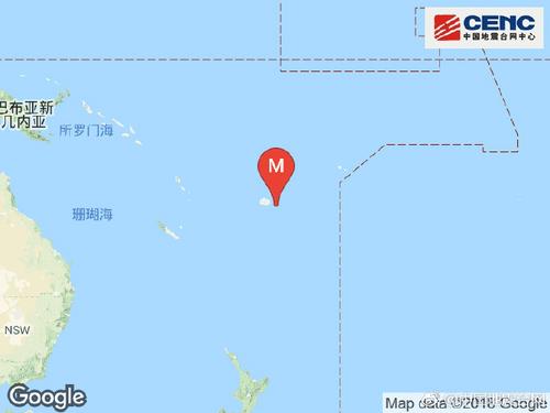 斐濟(jì)群島地區(qū)發(fā)生7.8級(jí)地震震源深度640千米