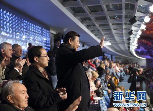 2014年2月，習(xí)近平出席索契冬奧會(huì)開(kāi)幕式。來(lái)源：新華網(wǎng)