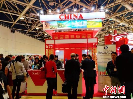 圖為第24屆俄羅斯國際休閑旅游展現(xiàn)場 謝妮均 攝