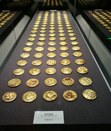 “驚世大發(fā)現(xiàn)——南昌漢代?；韬顕?guó)出土成果展”展覽現(xiàn)場(chǎng)