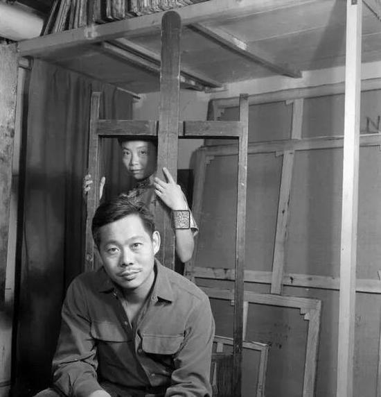 趙無(wú)極與謝景蘭