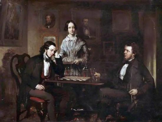 Chess Players， c.1840–c.1850
