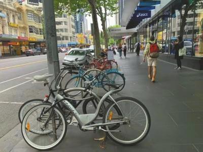 墨爾本街頭已不見(jiàn)ofo小黃車(chē)的蹤影。(受訪者供圖)
