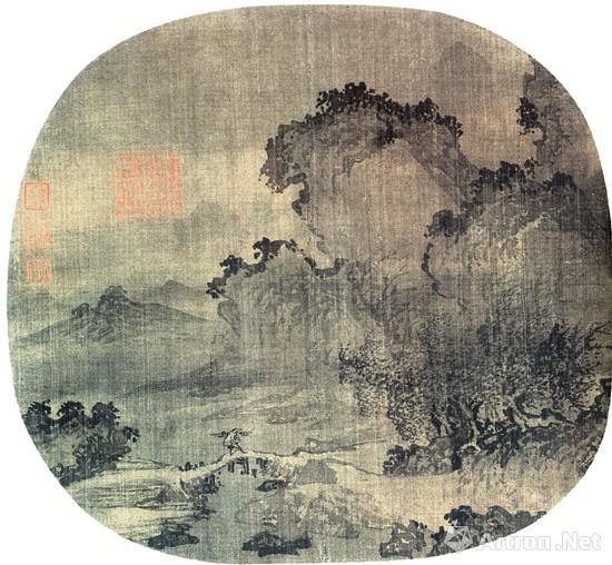 南宋 江參 日暮歸漁圖 現(xiàn)藏于美國波士頓藝術(shù)博物館