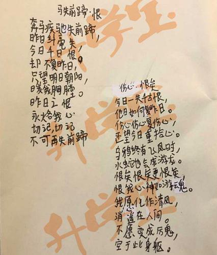 六年級(jí)小學(xué)生剛出考場(chǎng)立馬寫下悔過書:馬失前蹄