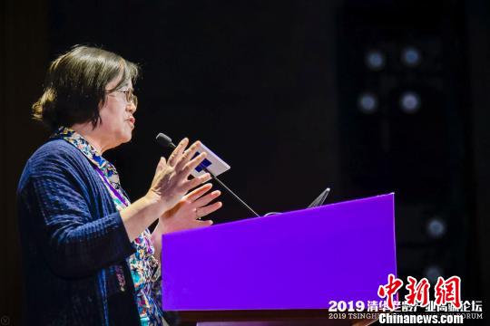 清華大學(xué)公共管理學(xué)院楊燕綏教授在4月19日開幕的2019清華老齡產(chǎn)業(yè)高端論壇上發(fā)表演講時(shí)表示，中國(guó)醫(yī)養(yǎng)體系建設(shè)面臨的最大問(wèn)題是如何用最短時(shí)間、最快速度、最低成本達(dá)到目的。清華同衡供圖