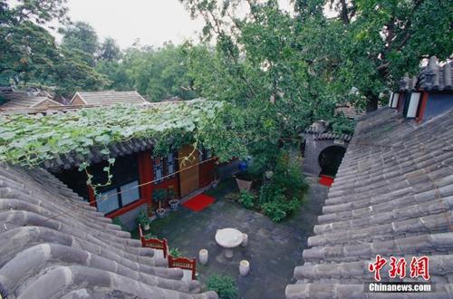 資料圖：護(hù)國寺街的四合院。王文波 攝 圖片來源：ctpphoto