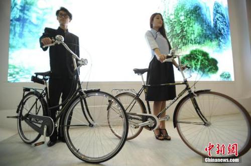 國產(chǎn)“飛鴿1950”自行車。<a target='_blank' href='http://www.chinanews.com/'>中新社</a>發(fā) 佟郁 攝