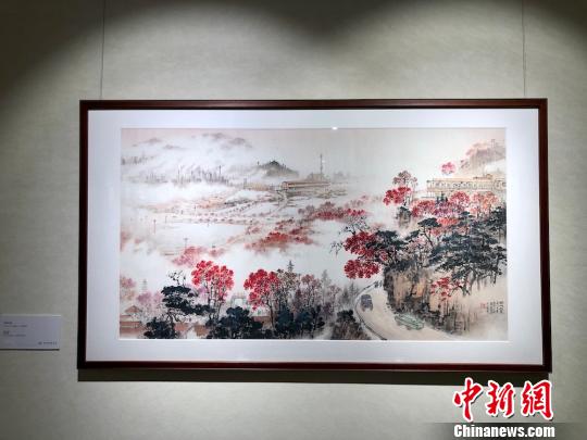 藝術(shù)館中，有錢松喦家屬授權(quán)復(fù)制的作品100多幅?！O權(quán) 攝