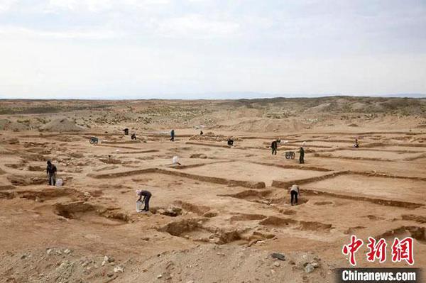 圖為敦煌旱峽玉礦遺址考古發(fā)掘現(xiàn)場。(資料圖)甘肅省文物考古研究所供圖