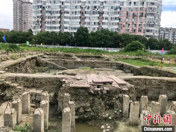 寧波望京門(mén)城墻遺址。　李典 攝