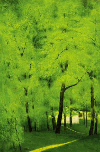 春天的腳步（油畫）120×80cm-2014年--王-銳